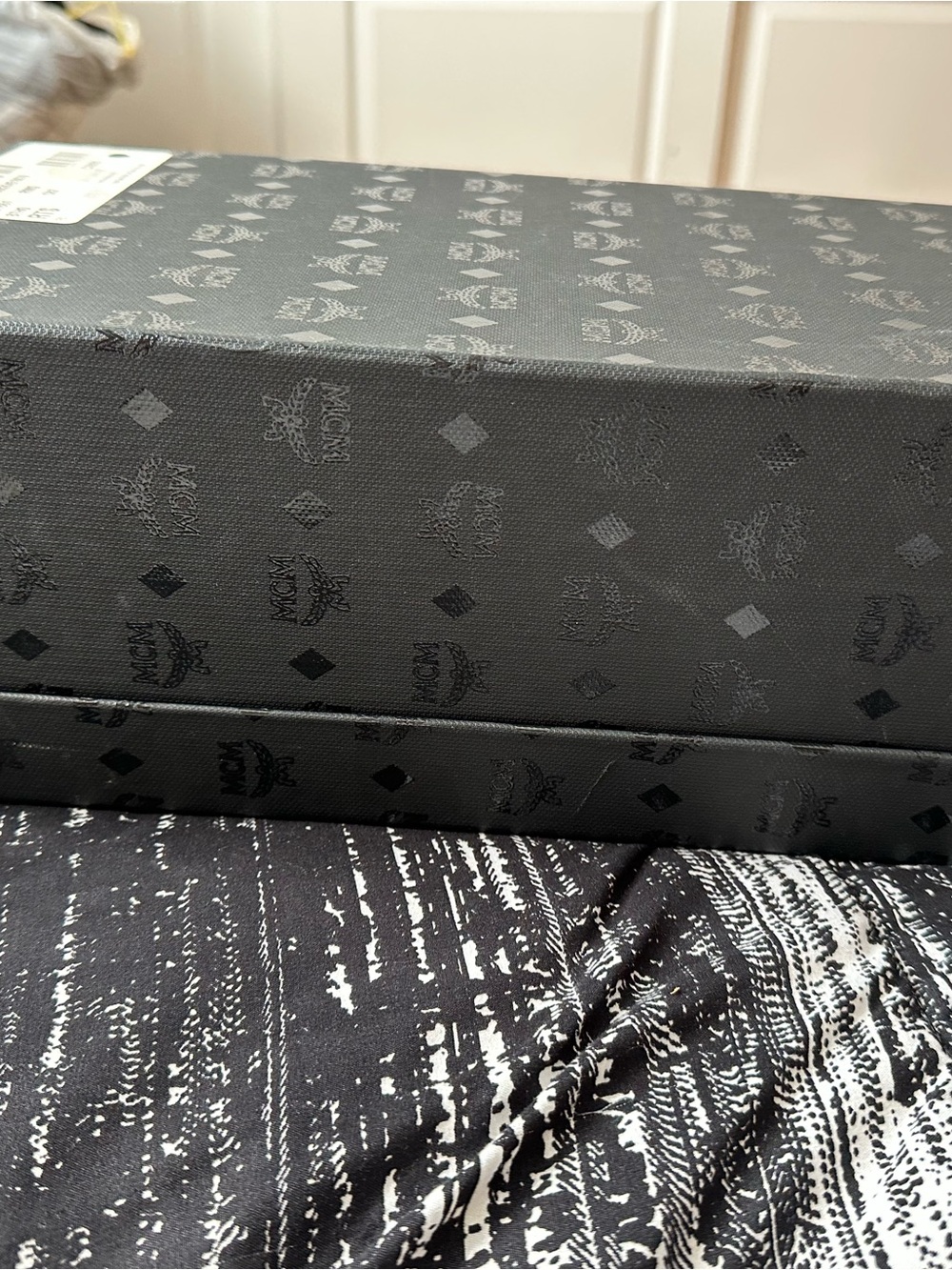 MCM Black Monogram Storage Box